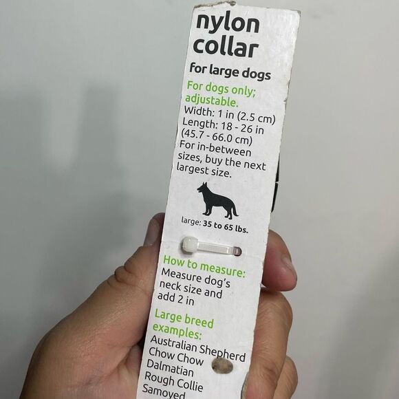 5 forā$25š„Red Nylon Large Dog Collar- New - Picture 3 of 4